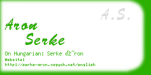 aron serke business card